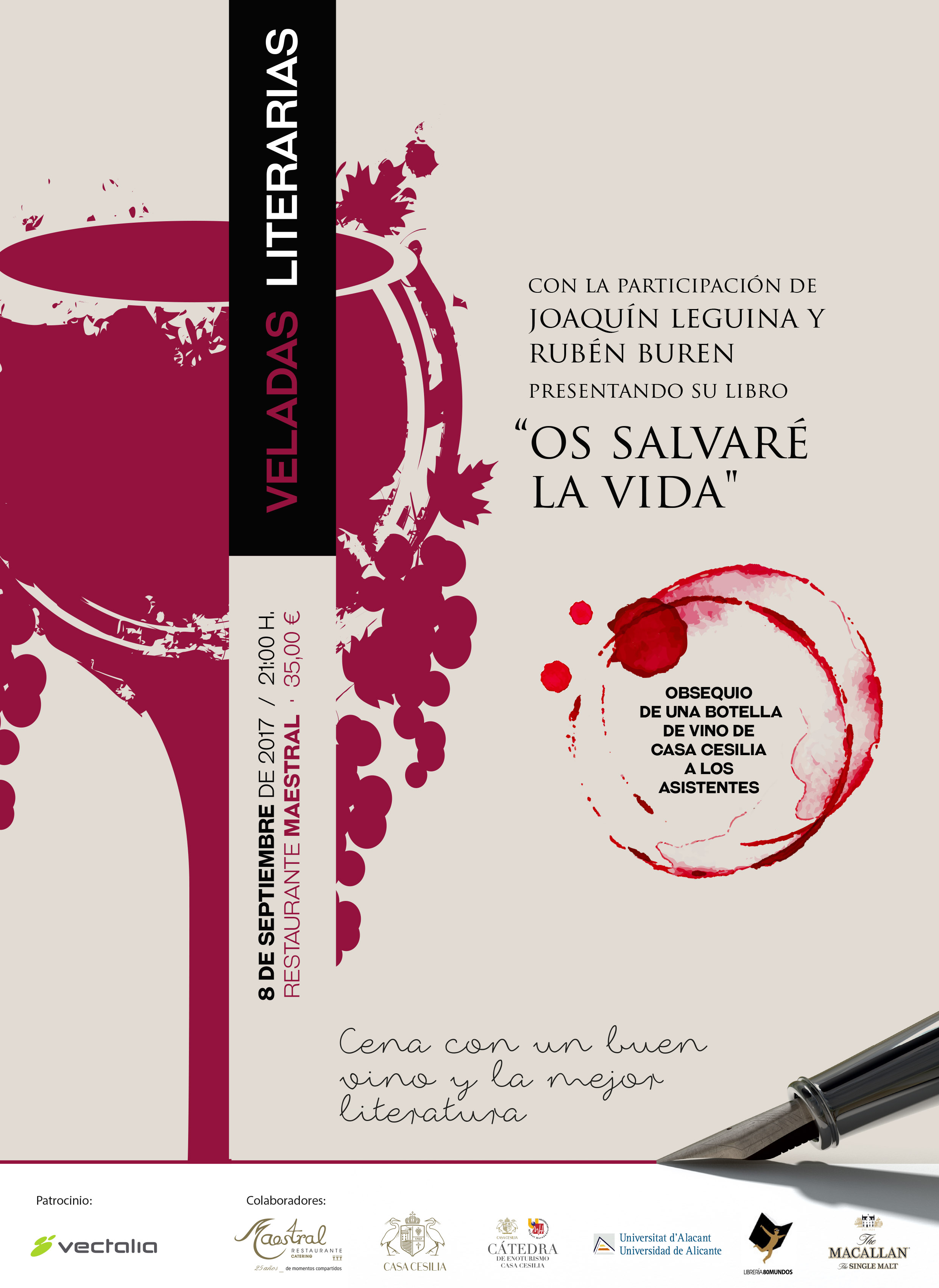 Veladas Literarias con Joaquin Leguina y Rubén Buren
