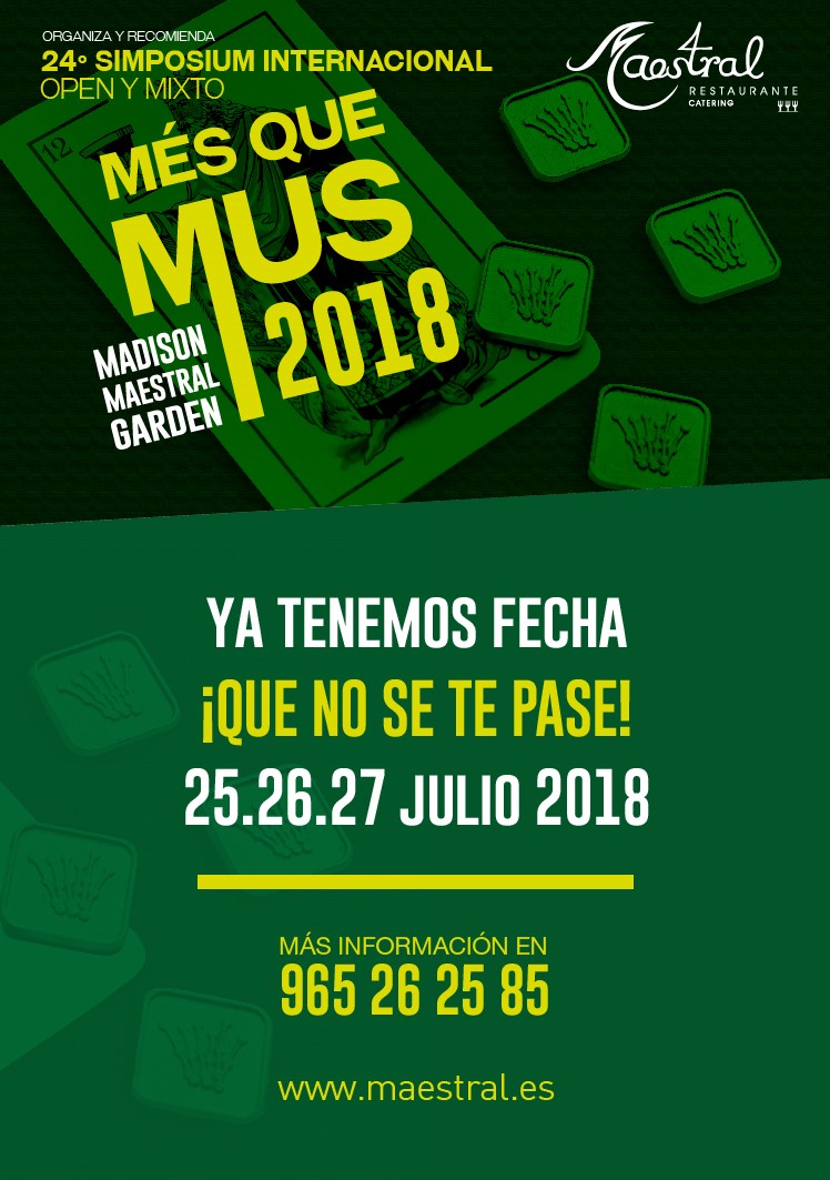 Més que mus 2018 en Maestral Restaurante Alicante