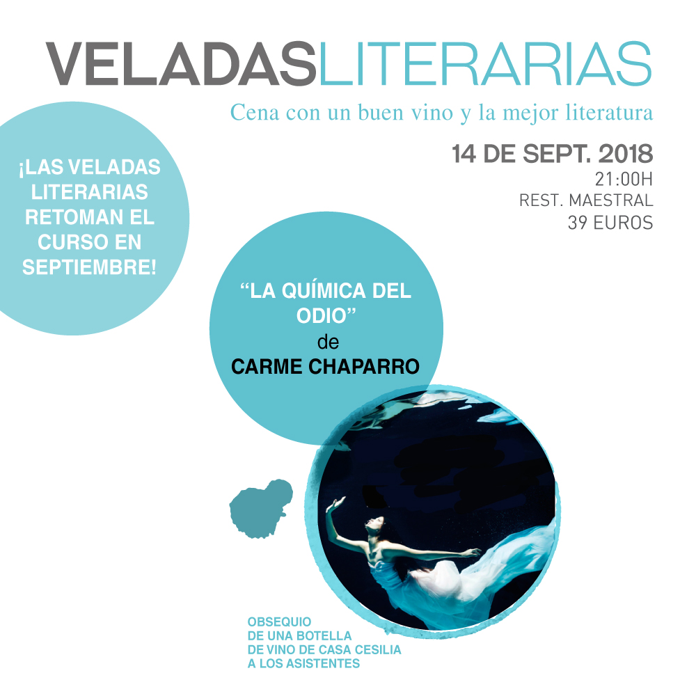 Veladas Literarias Maestral con Carme Chaparro y "La química del odio"