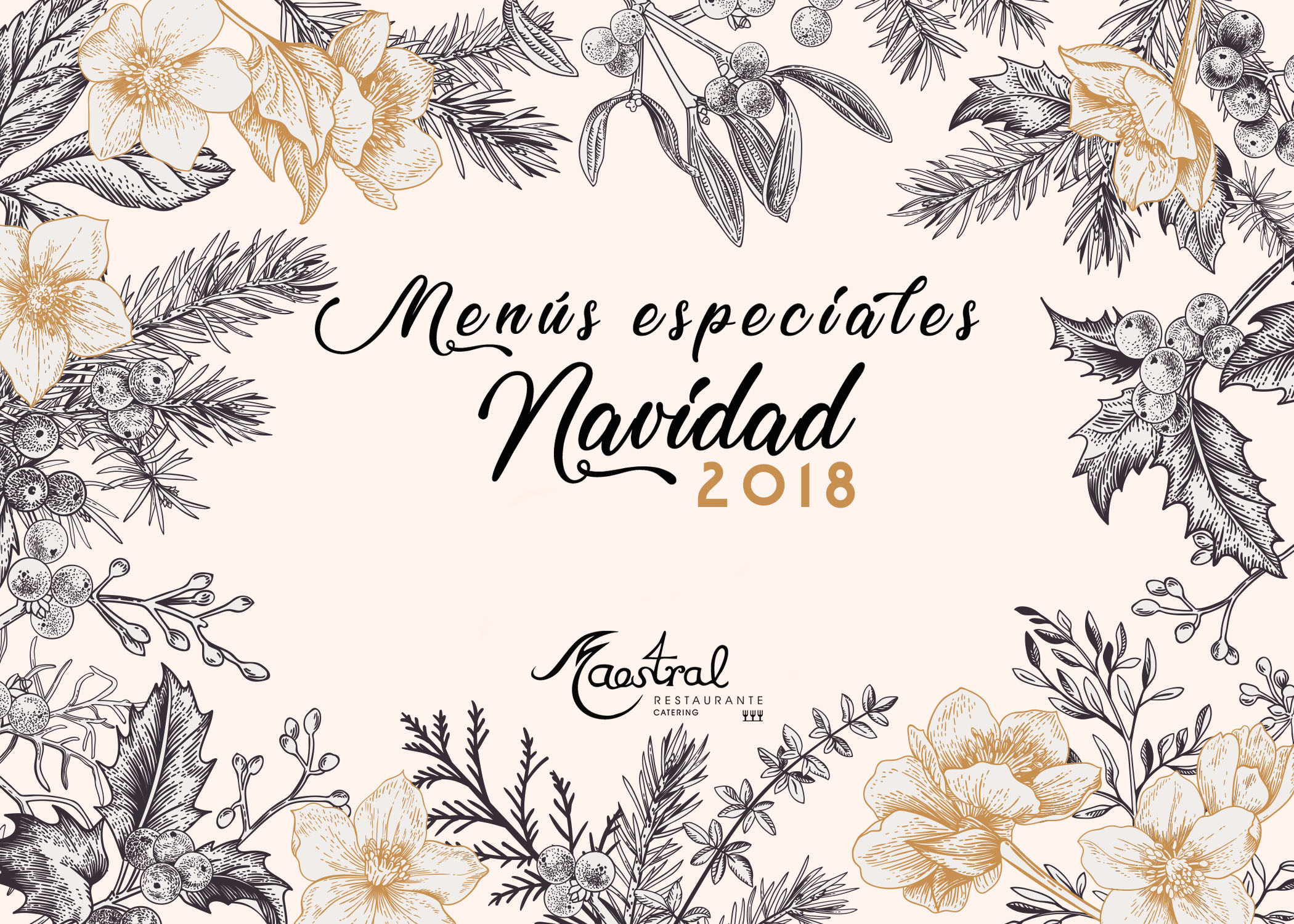 Menus especiales Navidad Maestral 2018