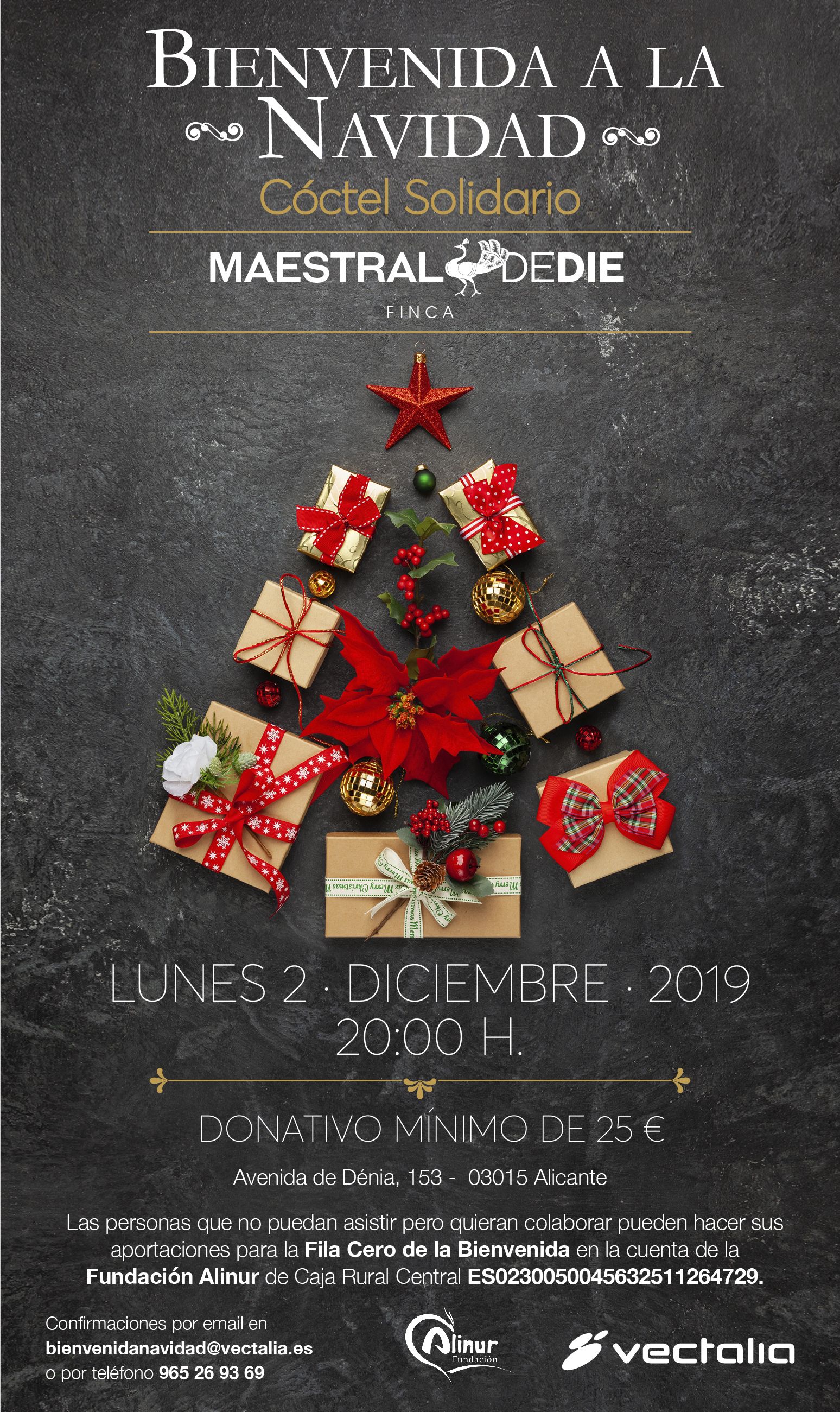 Invitación Bienvenida a la Navidad 2019 Alinur